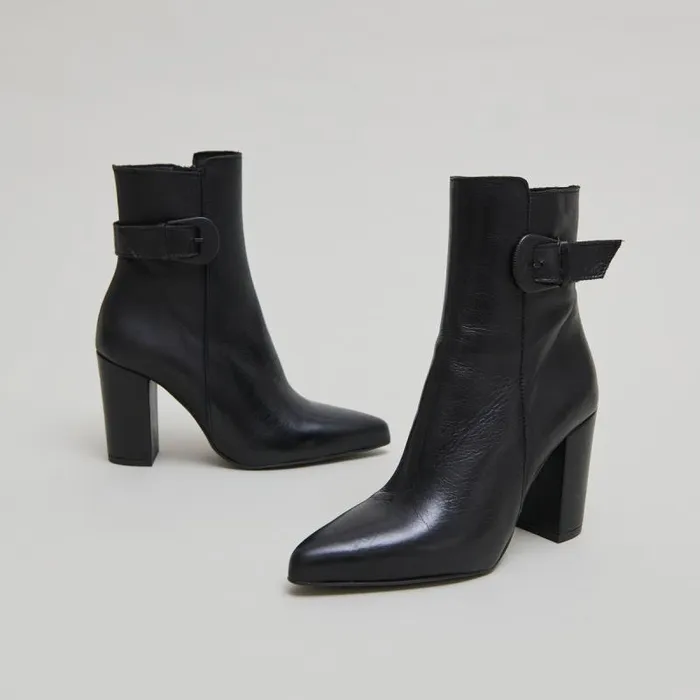 Women Bottines Bouts Pointus Et Boucles Black JONAK Ankle Boots Lowboots
