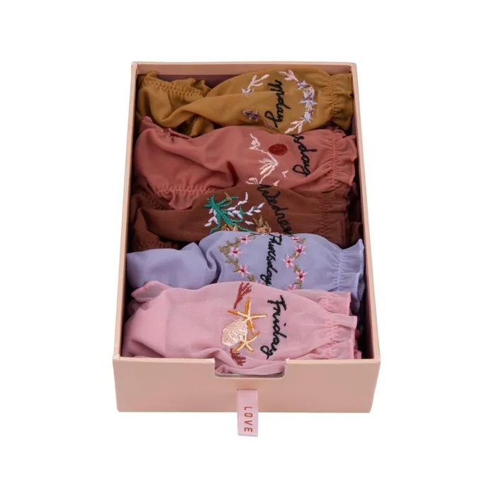 Women Briefs Love Stories 5Pack Lola Weekday Briefs Multicolour
