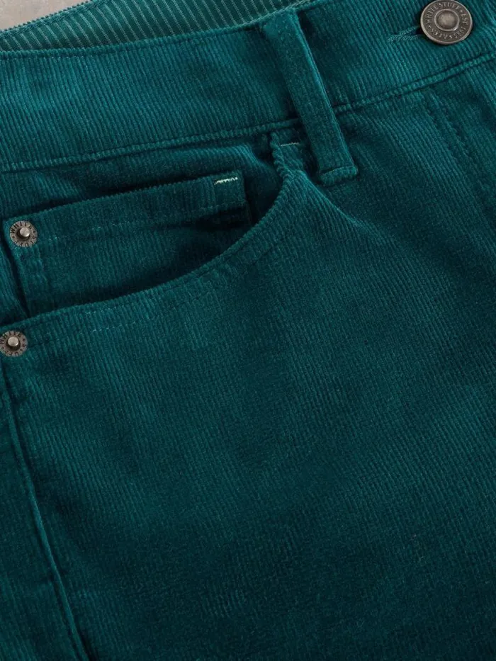 Women Brooke Cord Straight Trouser Dark Green White Stuff Trousers