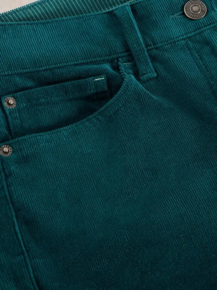 Women Brooke Cord Straight Trouser Dark Green White Stuff Trousers