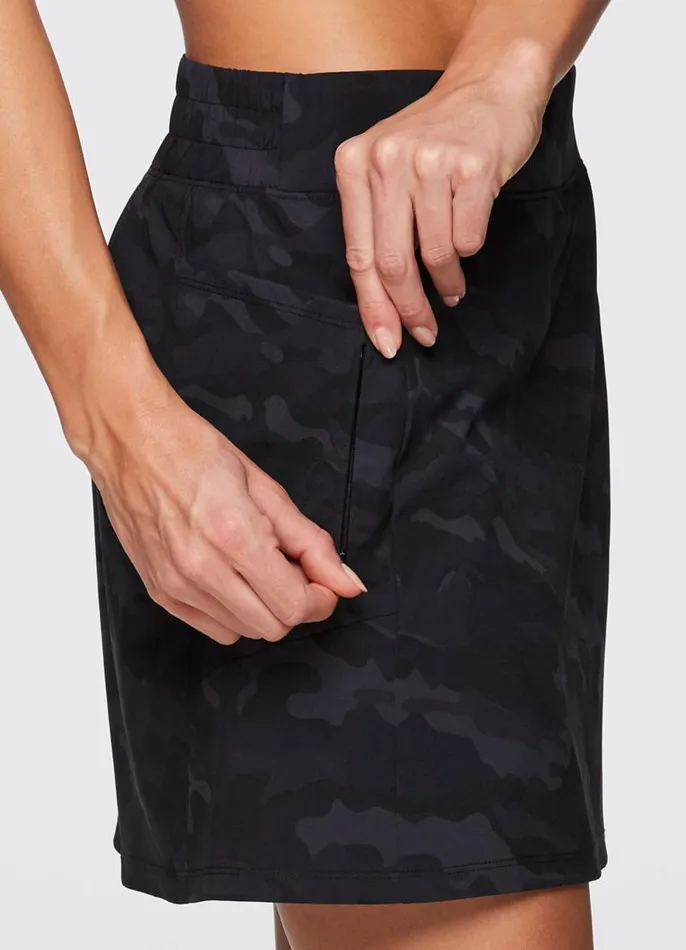 Women Camo Perfect Weekend Skort Black RBX Active Skorts