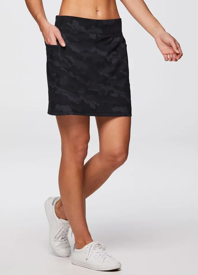 Women Camo Perfect Weekend Skort Black RBX Active Skorts