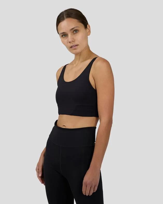 Women Castore Sports Bras WoFlow Training Low Impact Crop Sports Bra 8211 Black