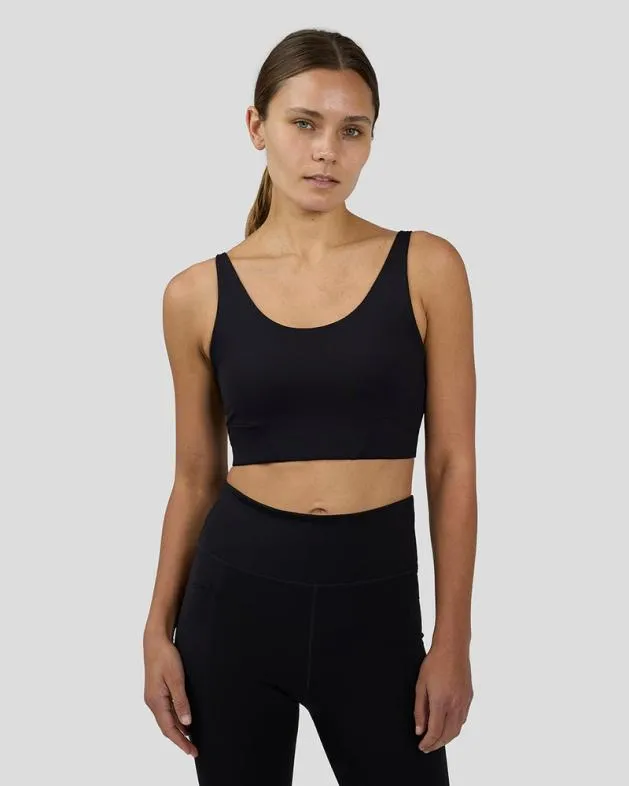 Women Castore Sports Bras WoFlow Training Low Impact Crop Sports Bra 8211 Black