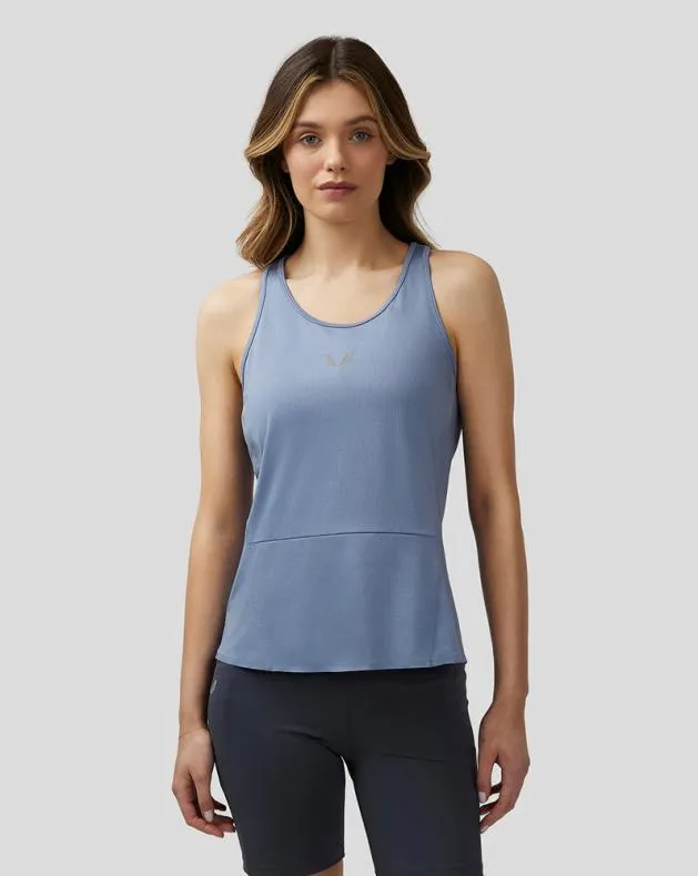Women Castore Tops WoApex Lightweight Panelled Tank Top 8211 Blue