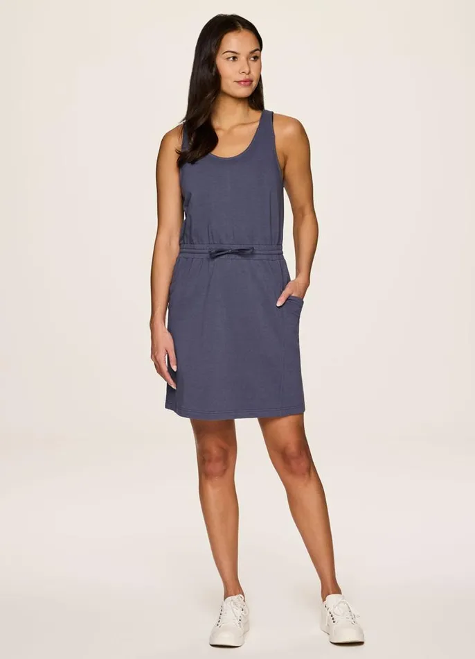 Women Coastal Cove Tank Dress Smoke Blue RBX Active Tanks