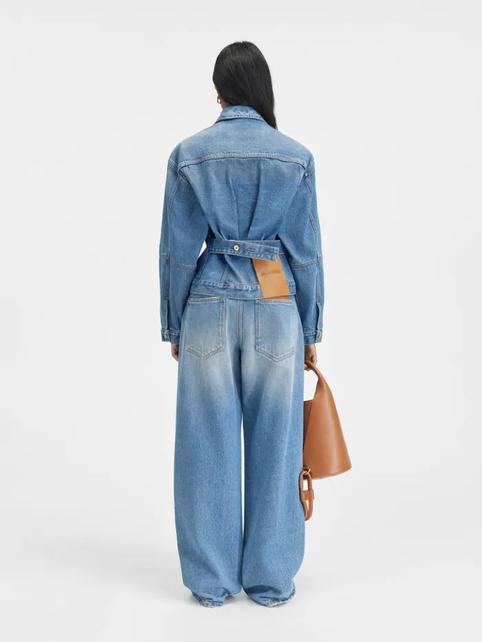 Women Coats and Jackets JACQUEMUS The Denim DeNmes Jacket Bluetabac Women Coats and Jackets JACQUEMUS The Denim DeNmes Jacket Bluetabac