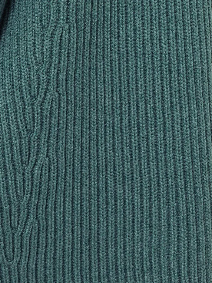 Women Cotton Blend Faroe Fishermans Blue Jigsaw Knitwear and Cashmere