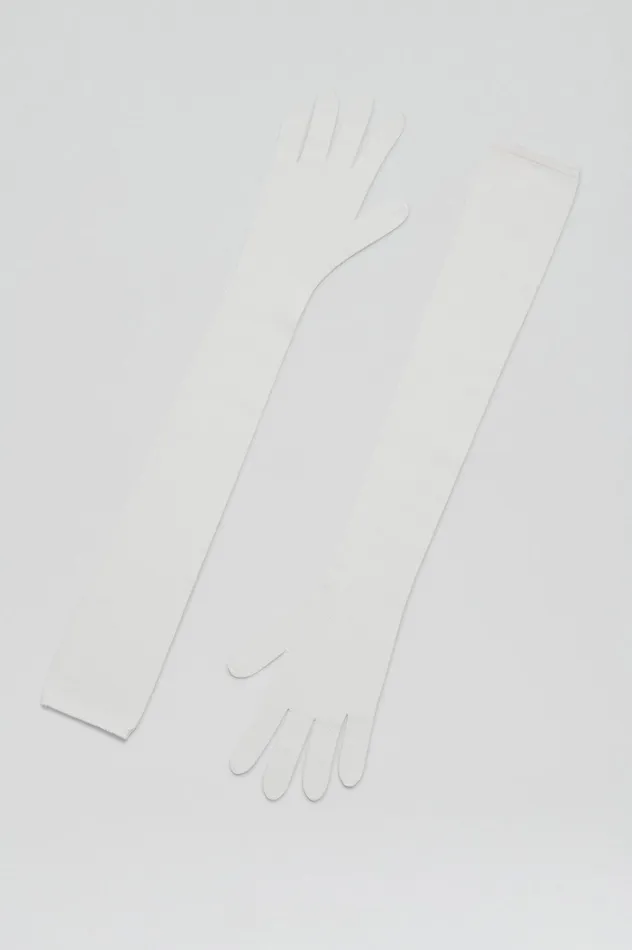Women CREPE KNIT GLOVES CREAM Gloves Scanlan Theodore