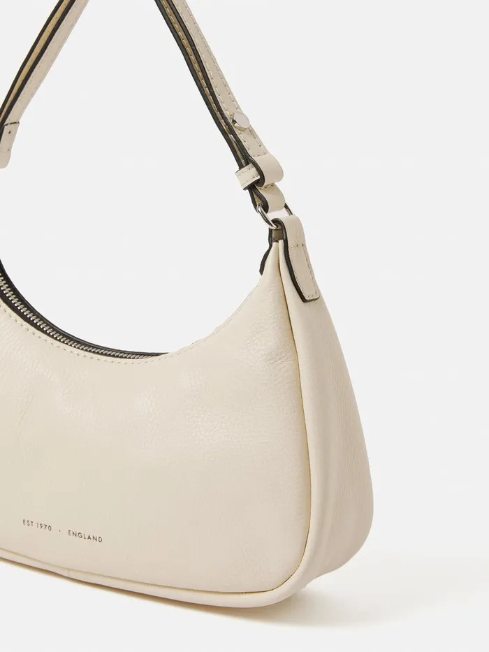 Women Crescent Bag Small Off White Jigsaw Bags