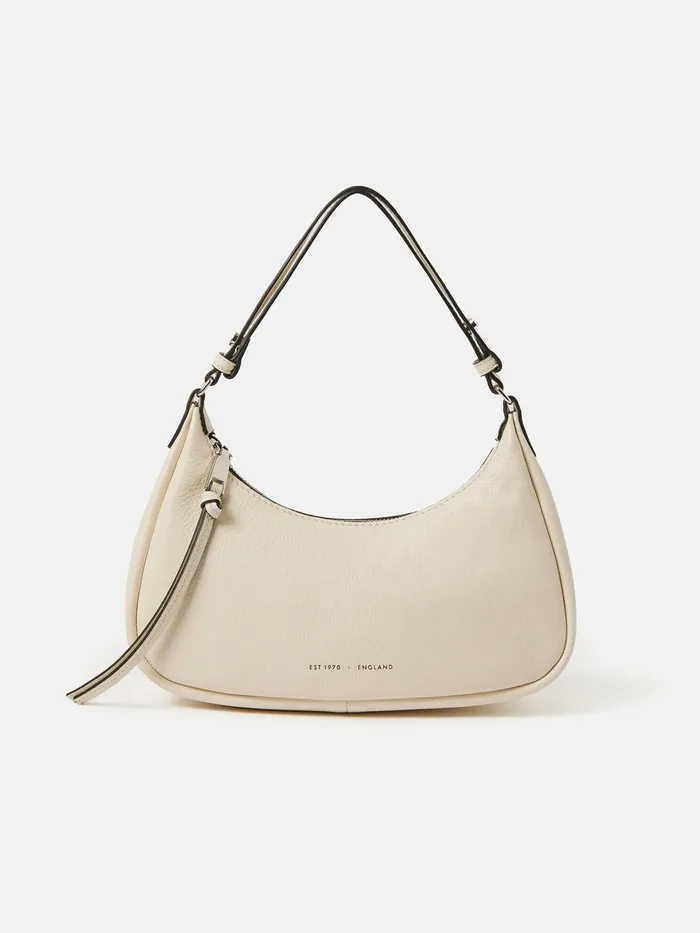 Women Crescent Bag Small Off White Jigsaw Bags