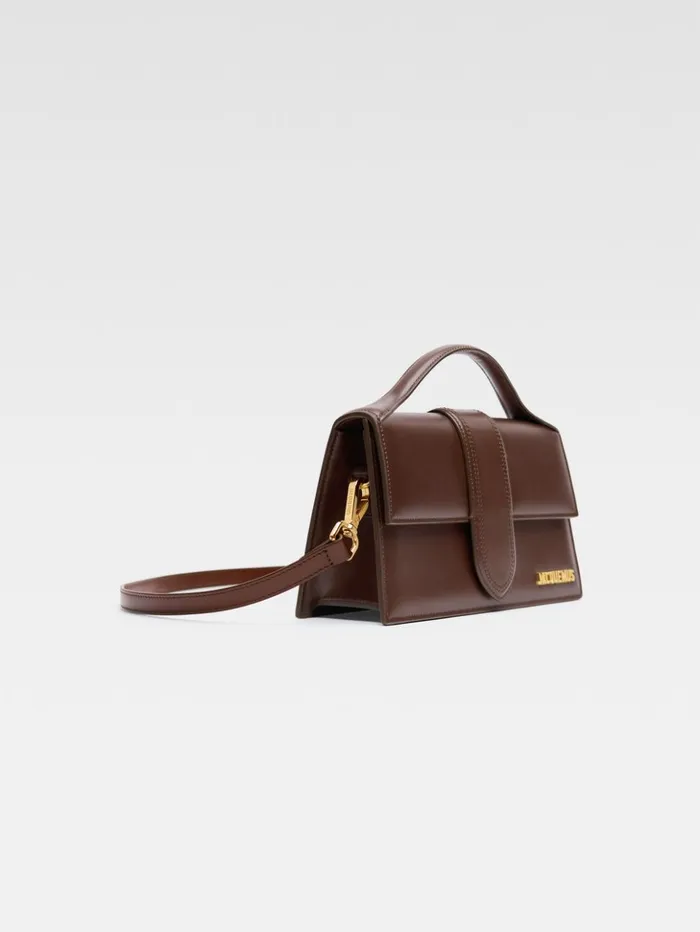 Women Crossbody and Handbags JACQUEMUS The Large Bambino Brown Women Crossbody and Handbags JACQUEMUS The Large Bambino Brown