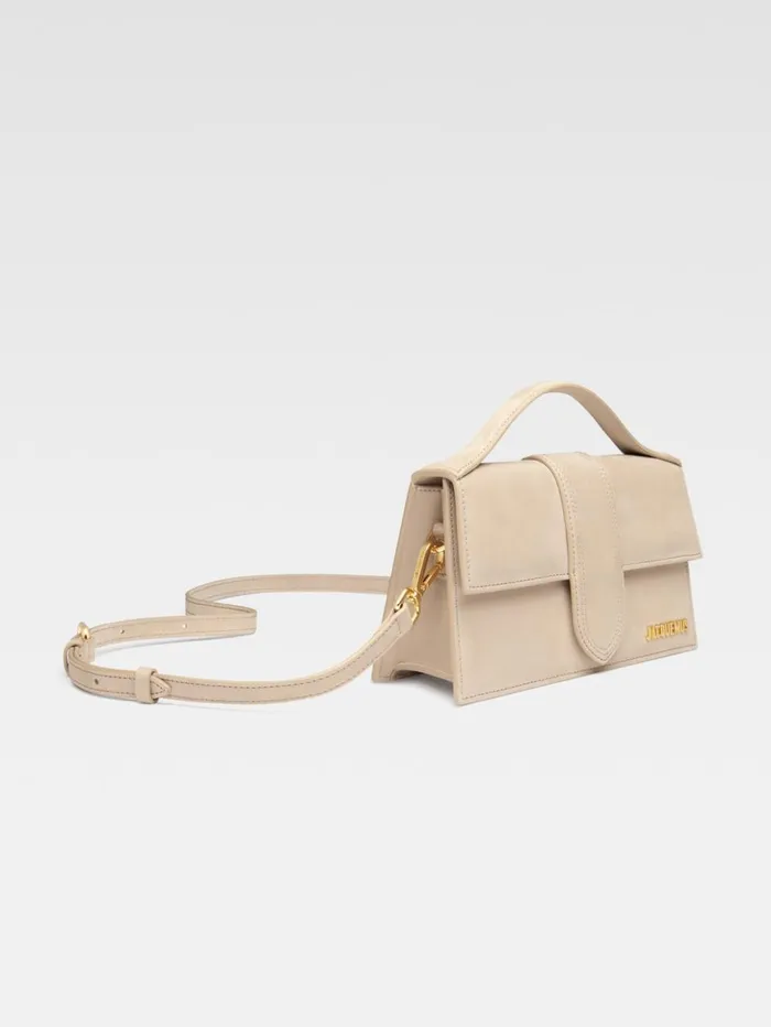 Women Crossbody and Handbags JACQUEMUS The Large Bambino Dark Beige