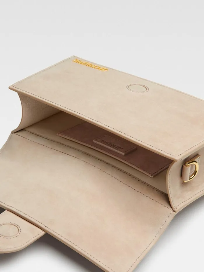 Women Crossbody and Handbags JACQUEMUS The Large Bambino Dark Beige