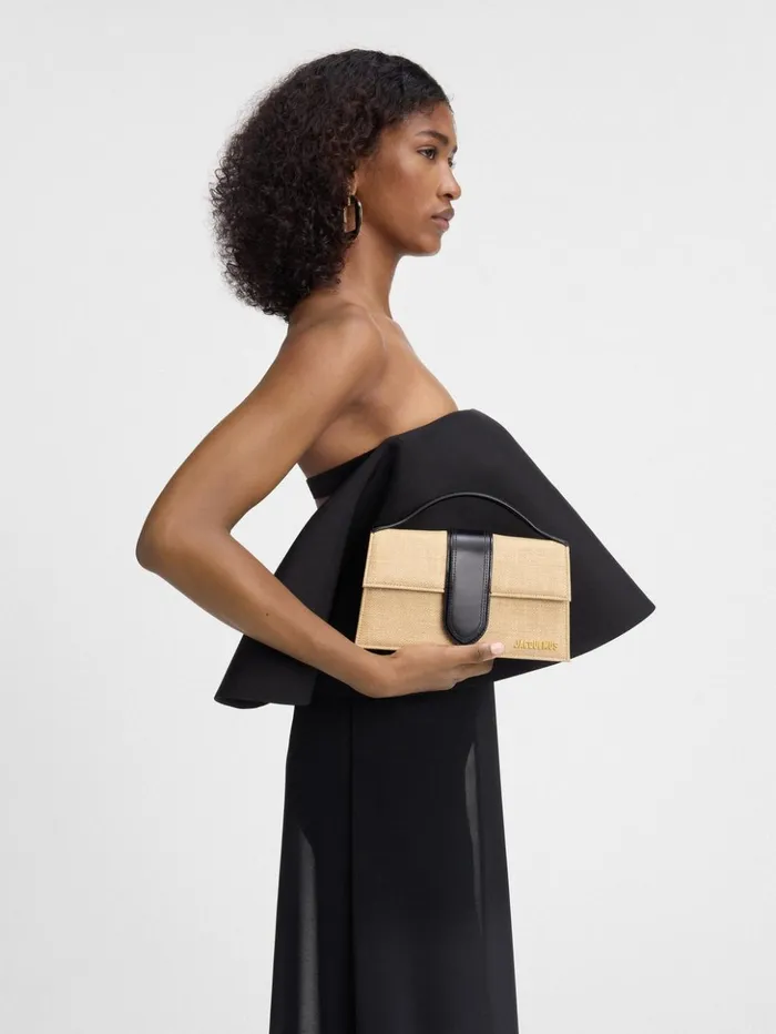 Women Crossbody and Handbags JACQUEMUS The Large Bambino Ivoryblack