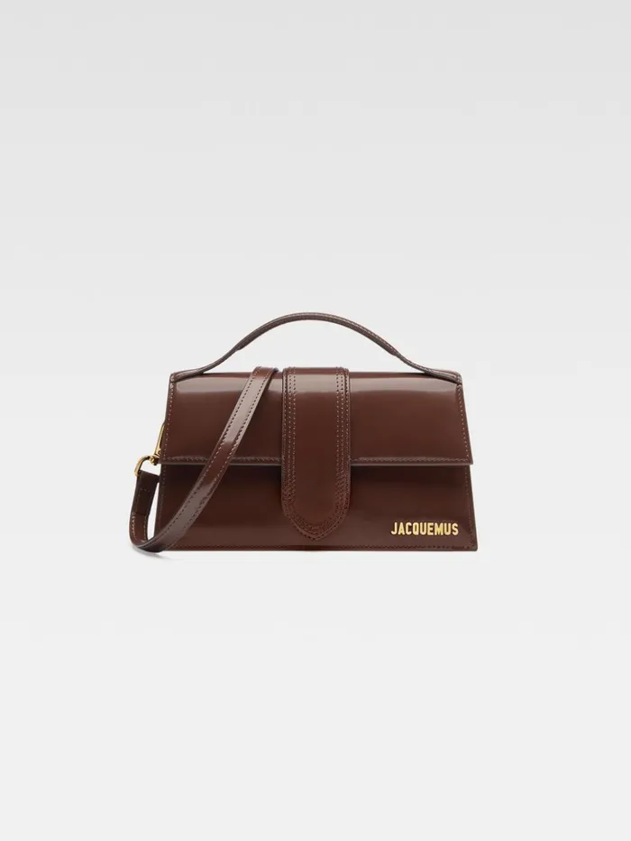 Women Crossbody and Handbags JACQUEMUS The Large Bambino Midnight Brown