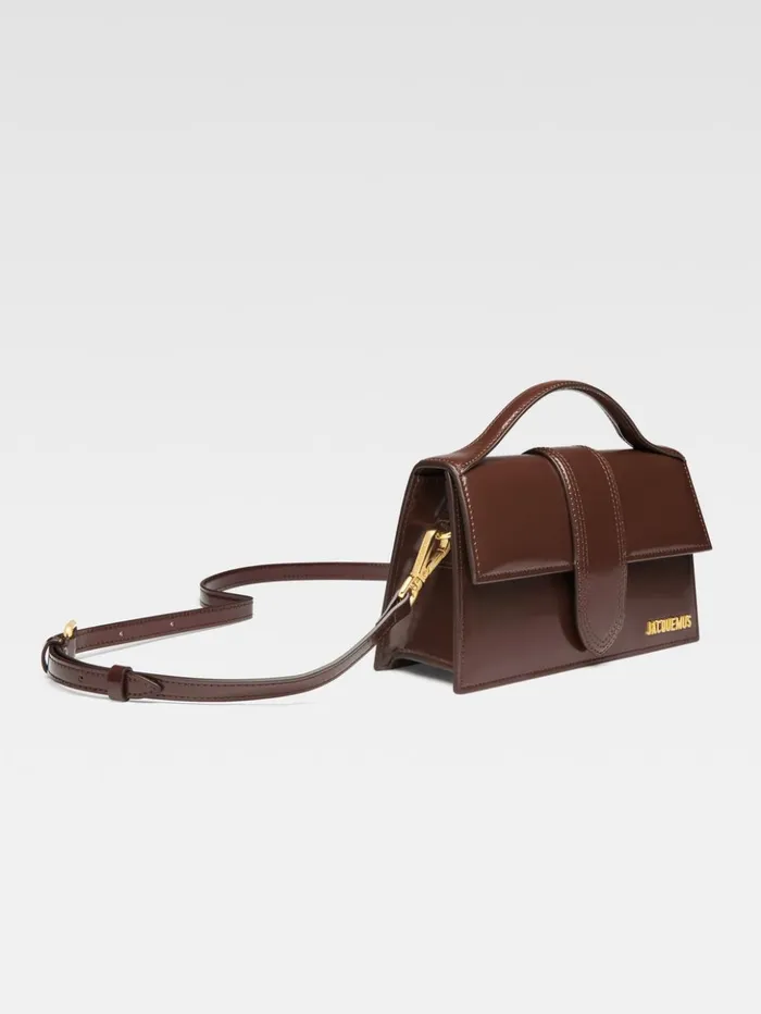 Women Crossbody and Handbags JACQUEMUS The Large Bambino Midnight Brown