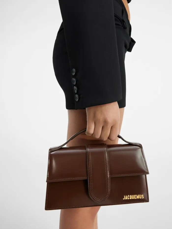 Women Crossbody and Handbags JACQUEMUS The Large Bambino Midnight Brown