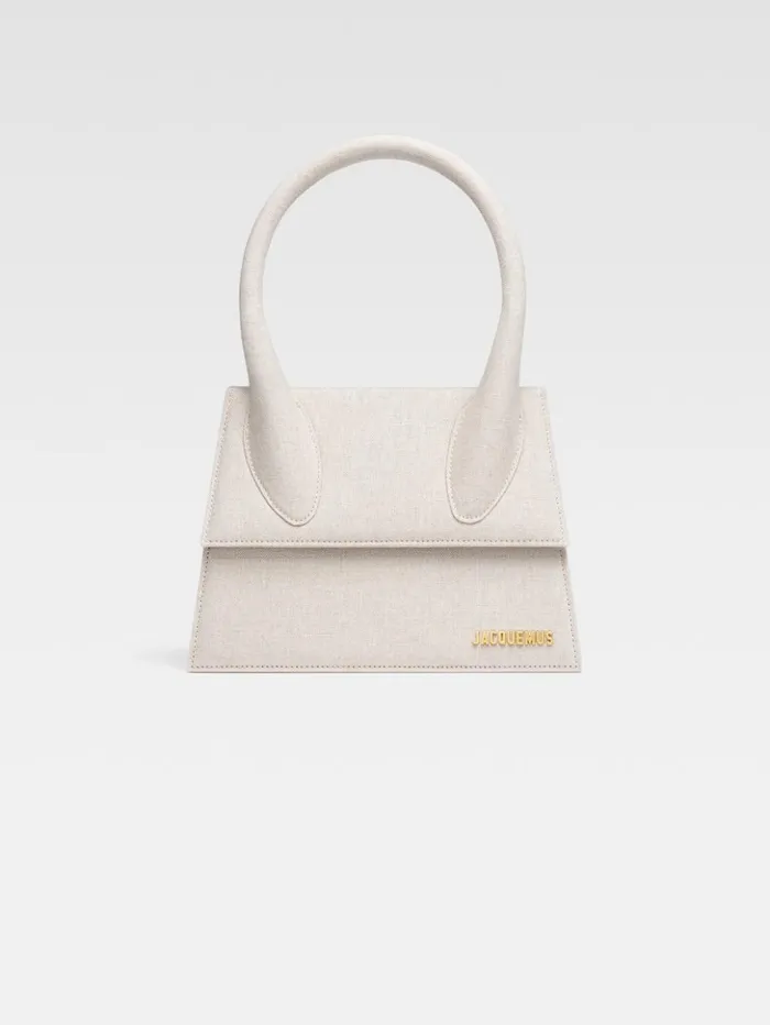 Women Crossbody and Handbags JACQUEMUS The Large Chiquito Light Greige