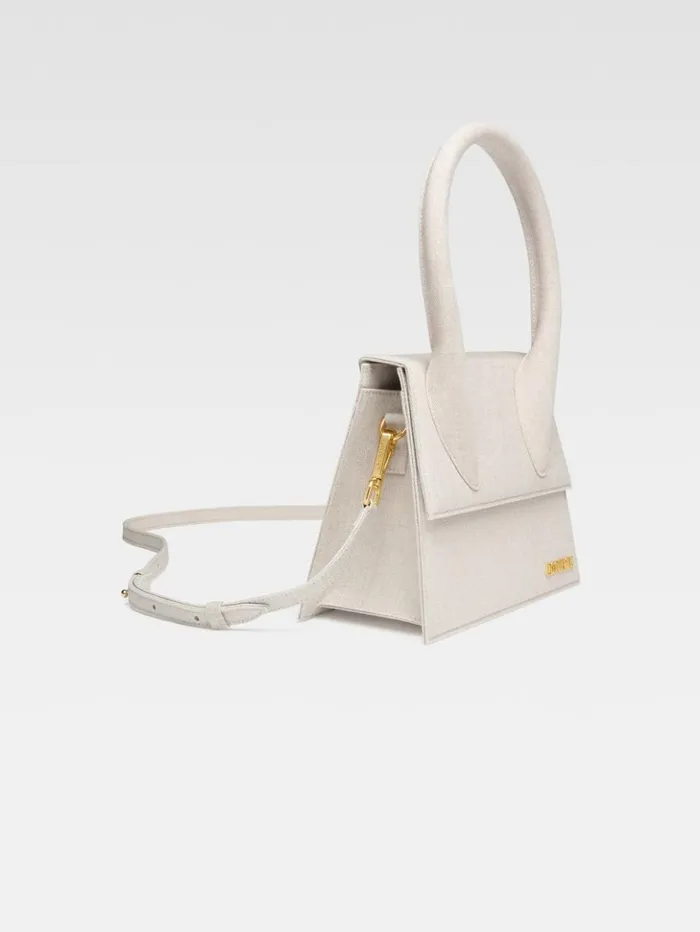 Women Crossbody and Handbags JACQUEMUS The Large Chiquito Light Greige Women Crossbody and Handbags JACQUEMUS The Large Chiquito Light Greige