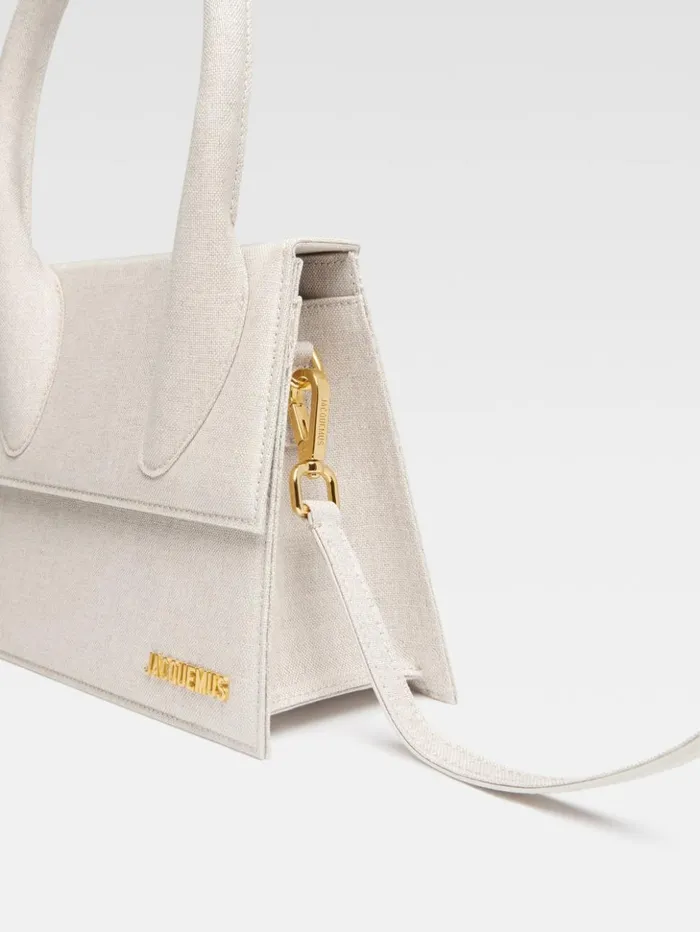 Women Crossbody and Handbags JACQUEMUS The Large Chiquito Light Greige Women Crossbody and Handbags JACQUEMUS The Large Chiquito Light Greige