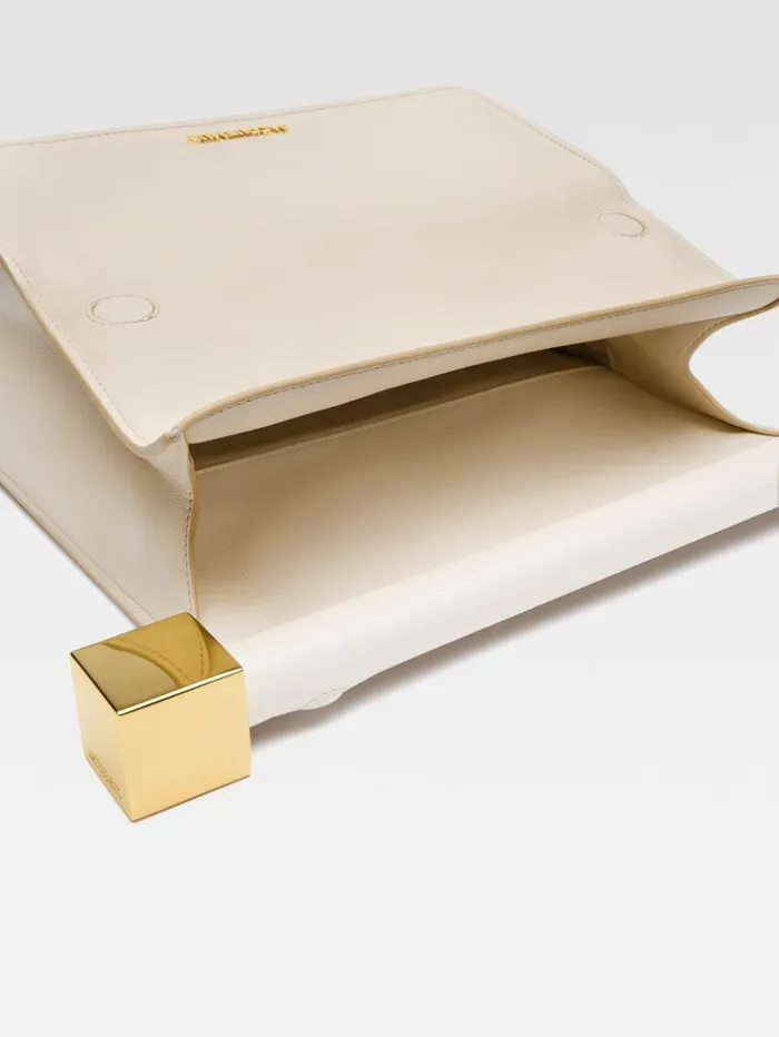 Women Crossbody and Handbags JACQUEMUS The Rond Carr Clutch Light Ivory Women Crossbody and Handbags JACQUEMUS The Rond Carr Clutch Light Ivory