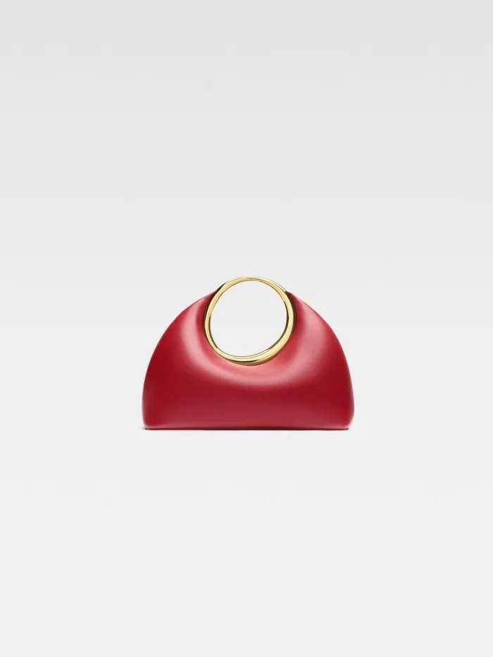 Women Crossbody and Handbags JACQUEMUS The Small Calino Dark Red