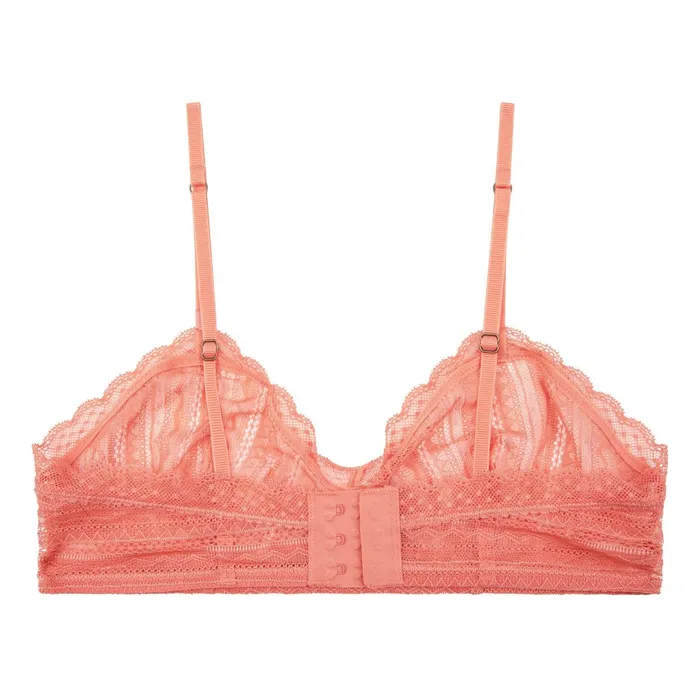 Women Cup A To D Love Stories Janis Bralette Orange