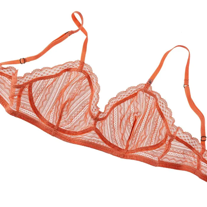 Women Cup A To D Love Stories Janis Bralette Orange