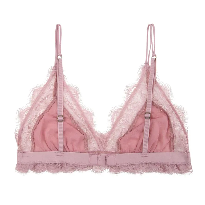 Women Cup A To D Love Stories Love Lacy Bralette Mauve Pink