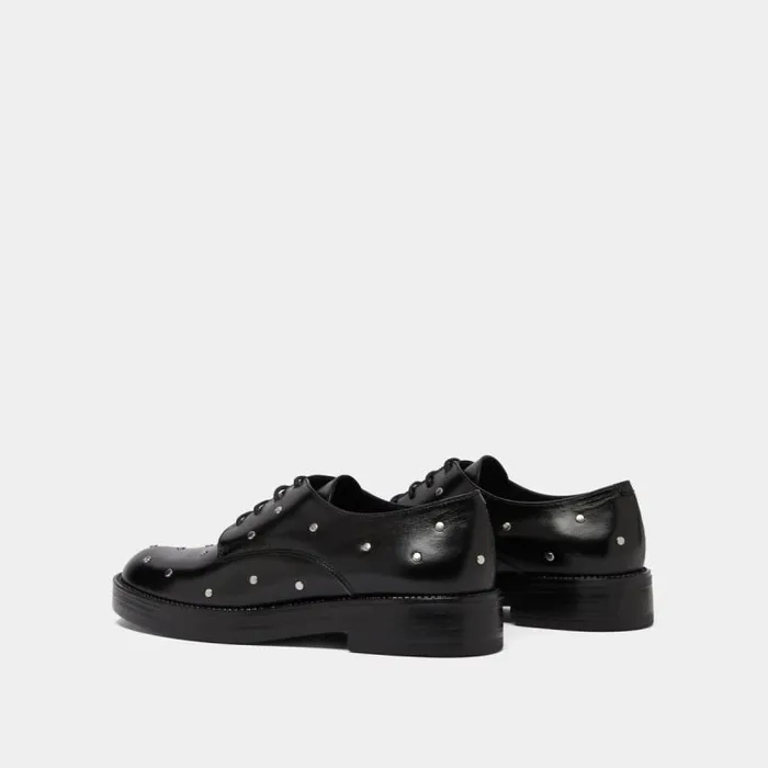 Women Derbies With Silver Details Black JONAK Derbies Oxfords