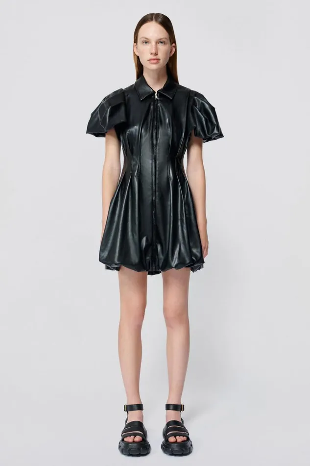 Women Dresses and Jumpsuits Jonathan Simkhai Callista Dress Black Bustier Midi Dress W Lace