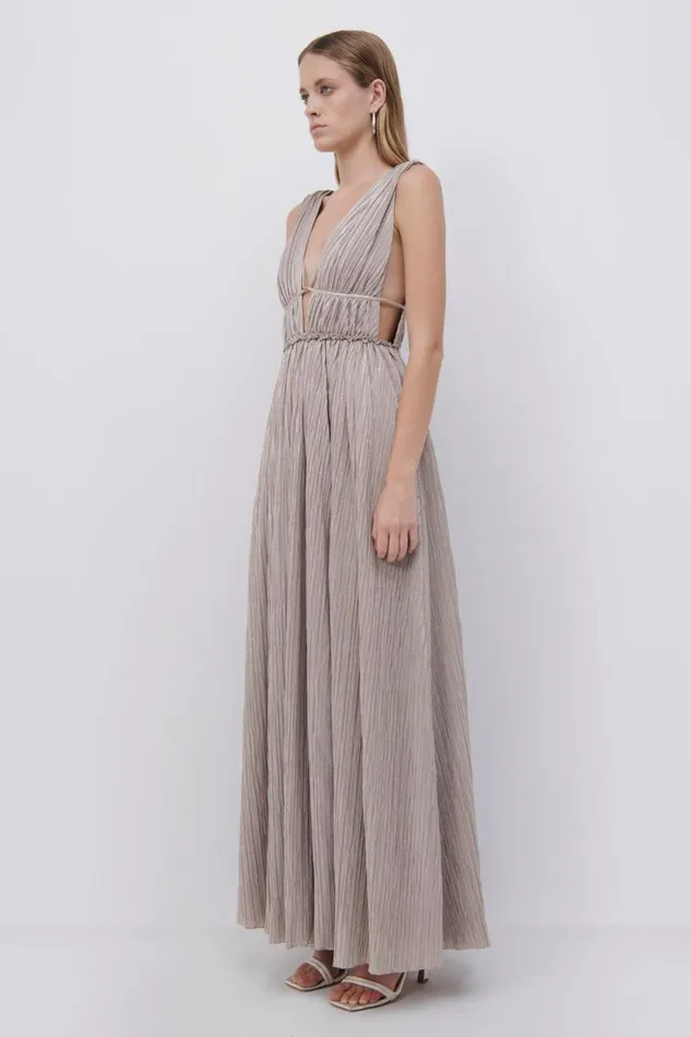 Women Dresses and Jumpsuits Jonathan Simkhai Plisse Lame Goddess Gown EXCLUSIVE Women Dresses and Jumpsuits Jonathan Simkhai Plisse Lame Goddess Gown EXCLUSIVE