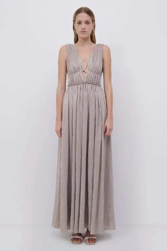 Women Dresses and Jumpsuits Jonathan Simkhai Plisse Lame Goddess Gown EXCLUSIVE Women Dresses and Jumpsuits Jonathan Simkhai Plisse Lame Goddess Gown EXCLUSIVE