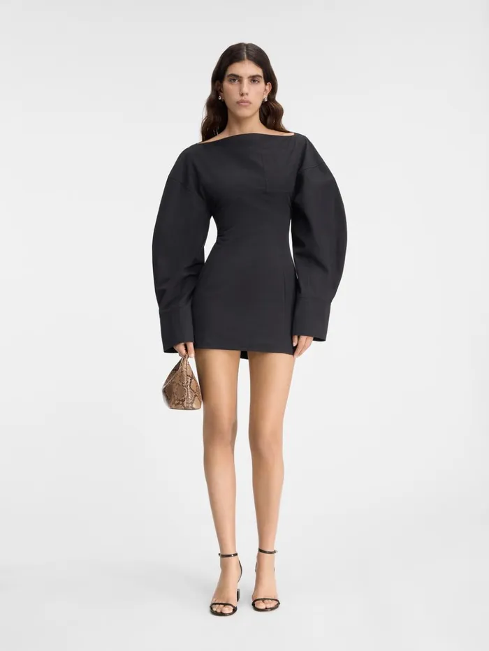 Women Dresses and Skirts JACQUEMUS The Casaco Shirt Dress Black