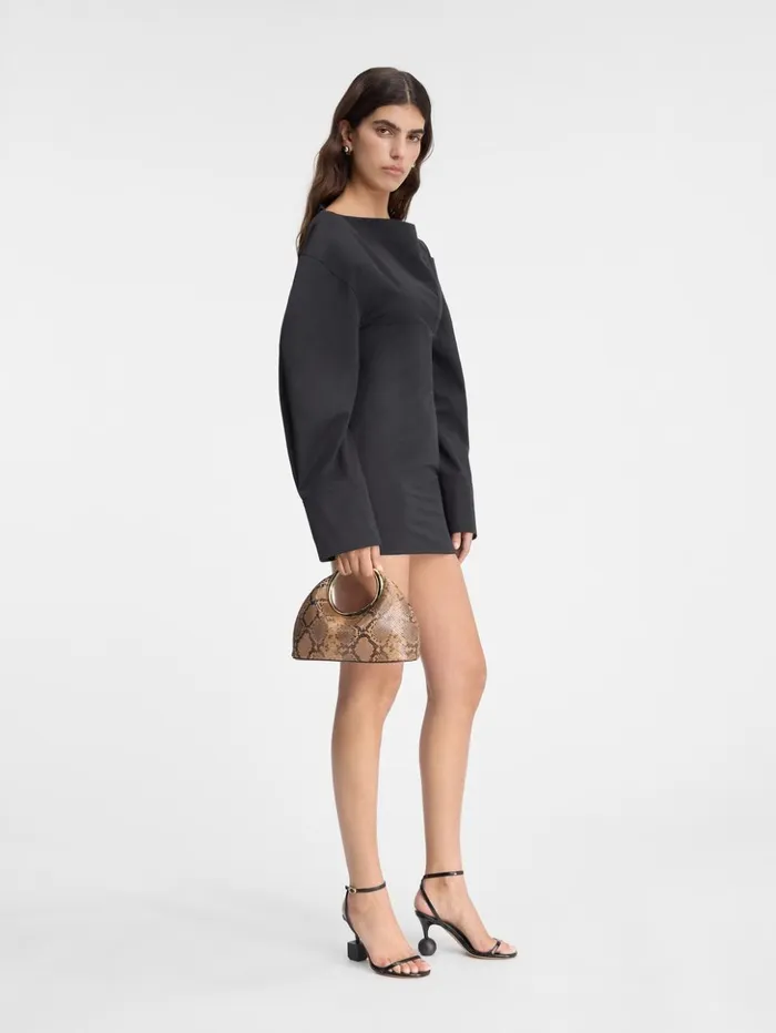 Women Dresses and Skirts JACQUEMUS The Casaco Shirt Dress Black Women Dresses and Skirts JACQUEMUS The Casaco Shirt Dress Black