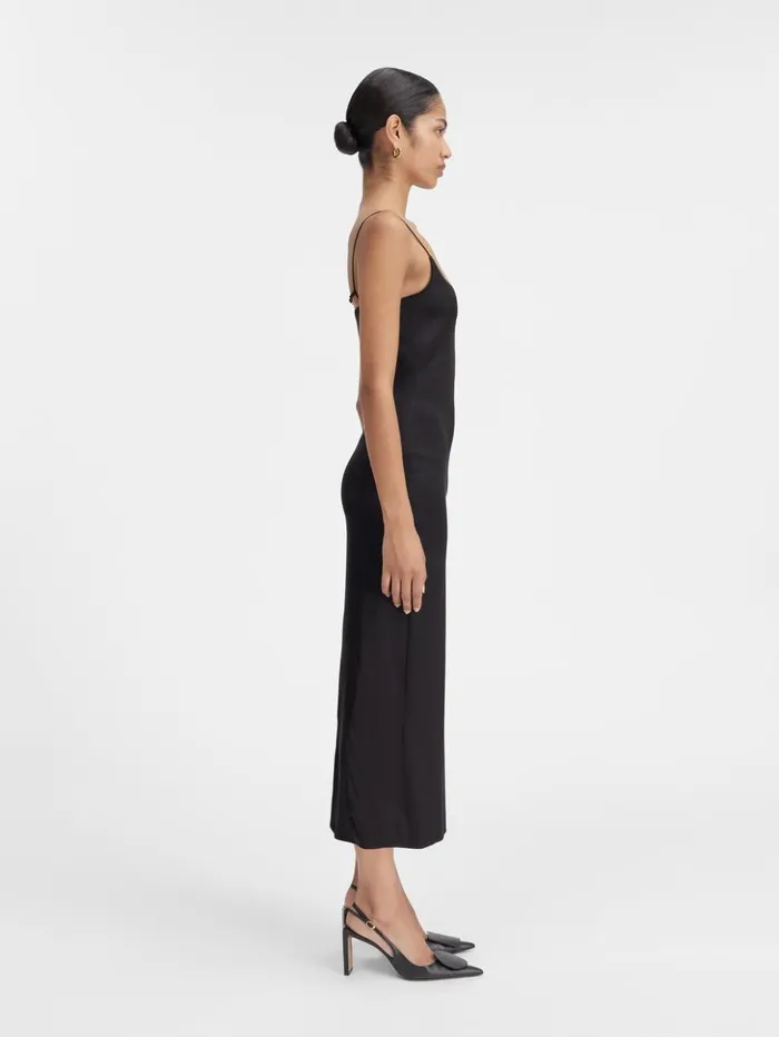 Women Dresses and Skirts JACQUEMUS The Notte Dress Black Women Dresses and Skirts JACQUEMUS The Notte Dress Black
