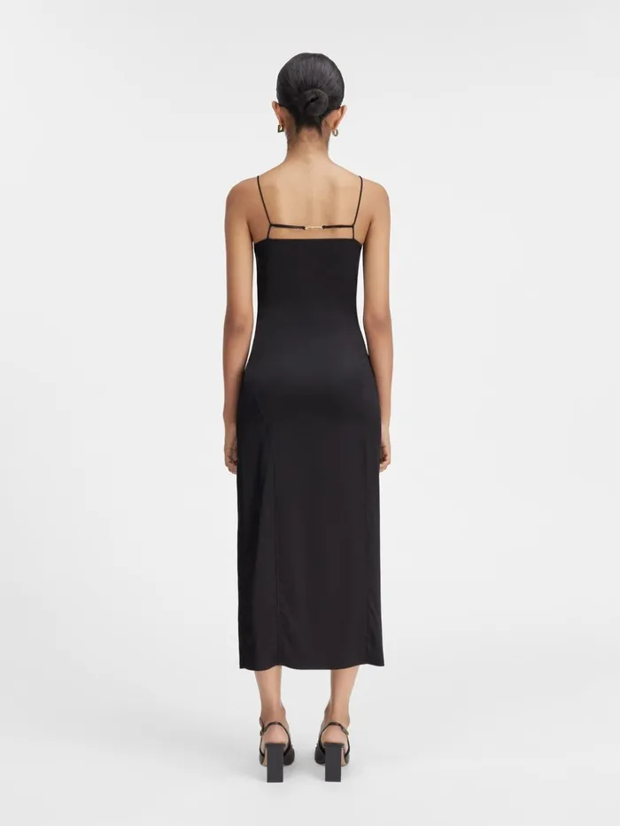 Women Dresses and Skirts JACQUEMUS The Notte Dress Black Women Dresses and Skirts JACQUEMUS The Notte Dress Black