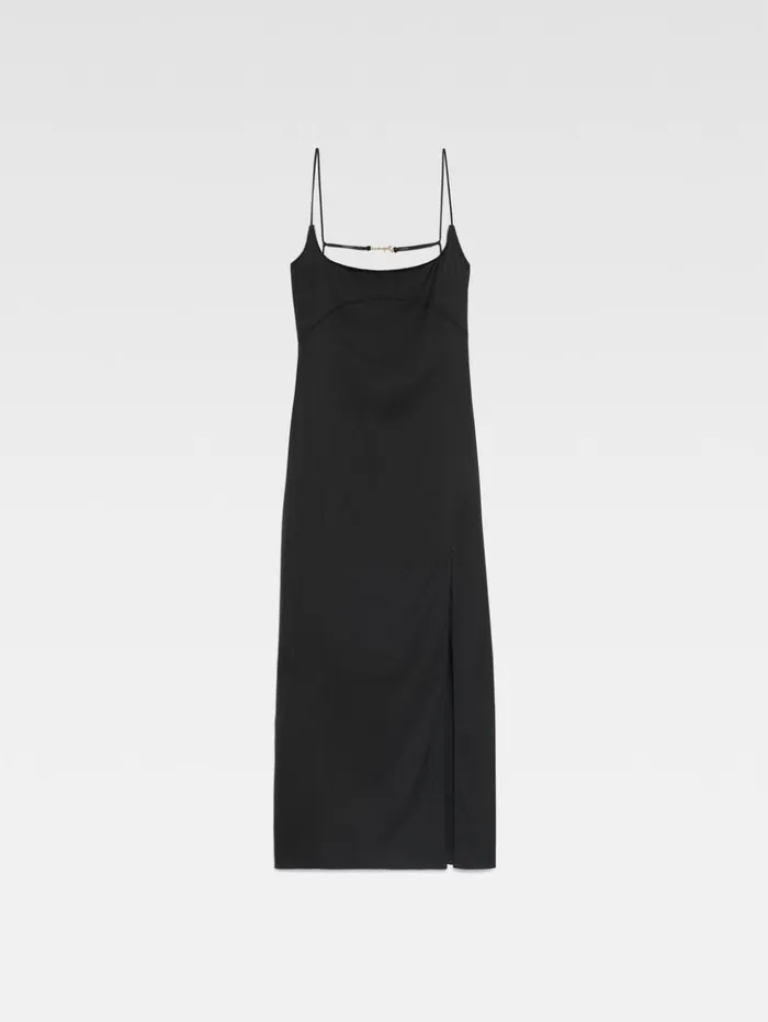Women Dresses and Skirts JACQUEMUS The Notte Dress Black Women Dresses and Skirts JACQUEMUS The Notte Dress Black