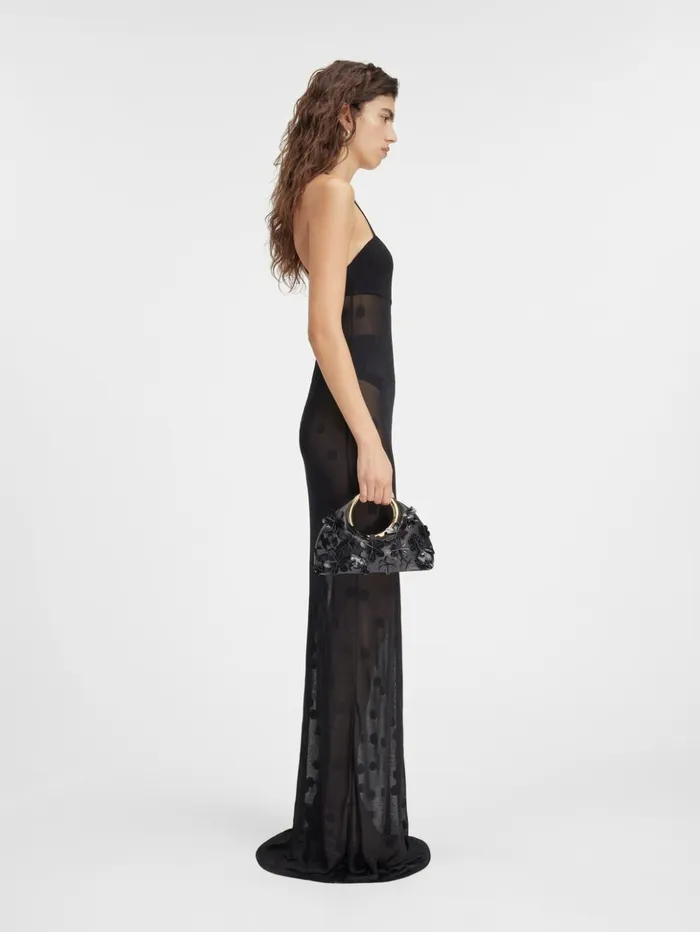 Women Dresses and Skirts JACQUEMUS The Puntini Knit Dress Black