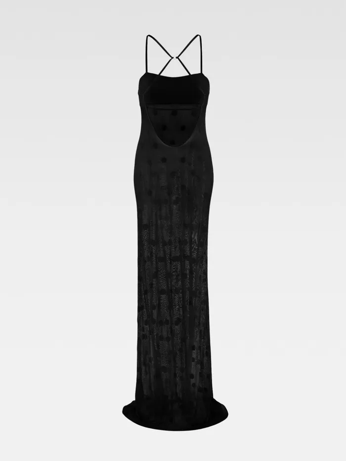 Women Dresses and Skirts JACQUEMUS The Puntini Knit Dress Black