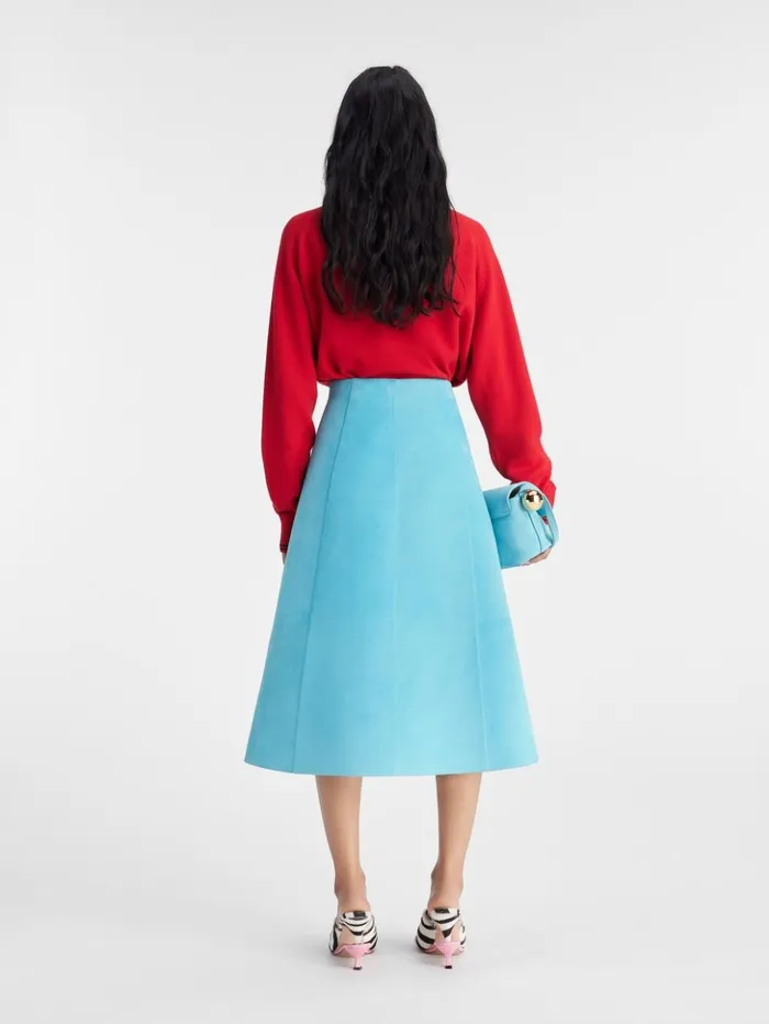 Women Dresses and Skirts JACQUEMUS The Spezia Skirt Turquoise