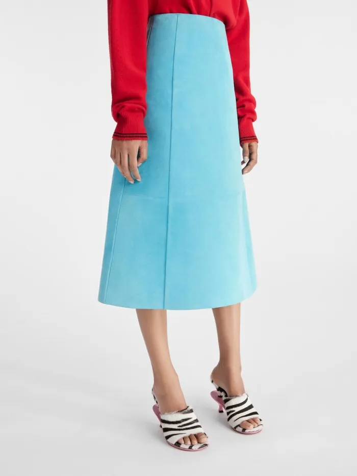 Women Dresses and Skirts JACQUEMUS The Spezia Skirt Turquoise