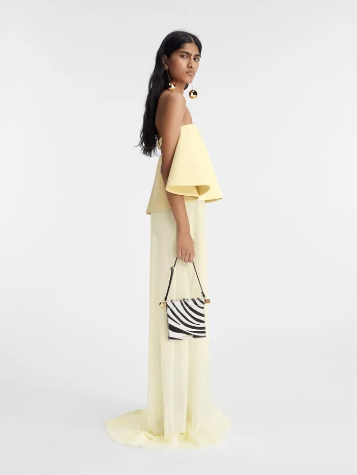 Women Dresses and Skirts JACQUEMUS The Vela Dress Pale Yellow 2 Women Dresses and Skirts JACQUEMUS The Vela Dress Pale Yellow 2