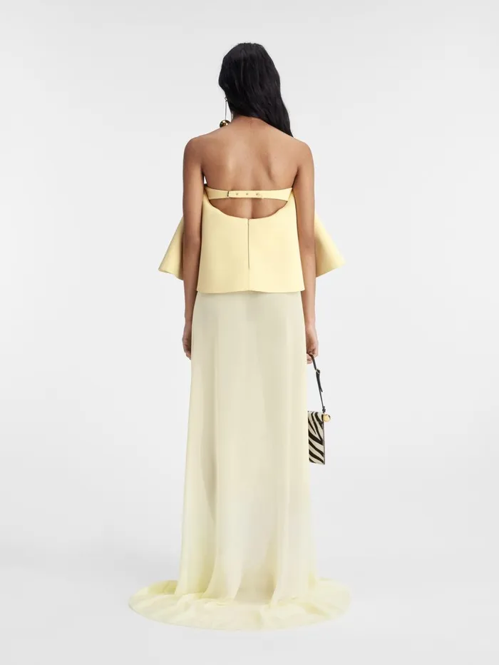 Women Dresses and Skirts JACQUEMUS The Vela Dress Pale Yellow 2 Women Dresses and Skirts JACQUEMUS The Vela Dress Pale Yellow 2