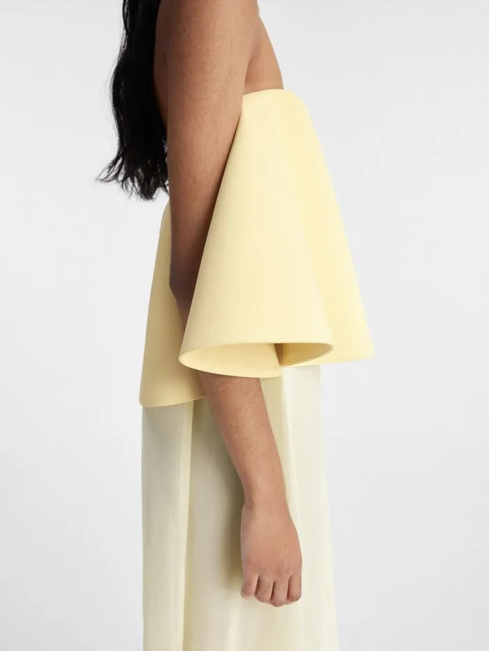 Women Dresses and Skirts JACQUEMUS The Vela Dress Pale Yellow 2 Women Dresses and Skirts JACQUEMUS The Vela Dress Pale Yellow 2