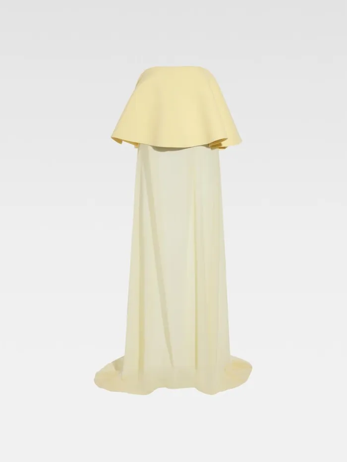 Women Dresses and Skirts JACQUEMUS The Vela Dress Pale Yellow 2 Women Dresses and Skirts JACQUEMUS The Vela Dress Pale Yellow 2