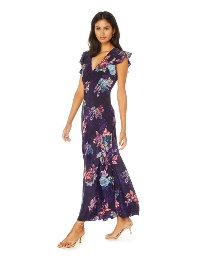 Women Dresses Robert Graham LEIGHTON DRESS Dark Purple