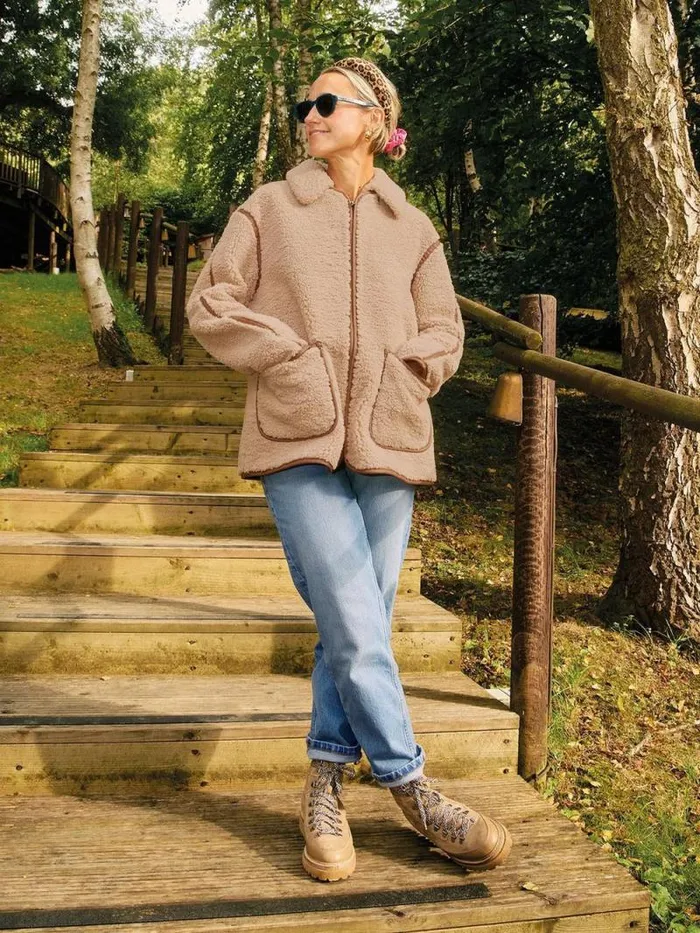 Women Elm Borg Jacket Natural Multi White Stuff Coats and Jackets Women Elm Borg Jacket Natural Multi White Stuff Coats and Jackets