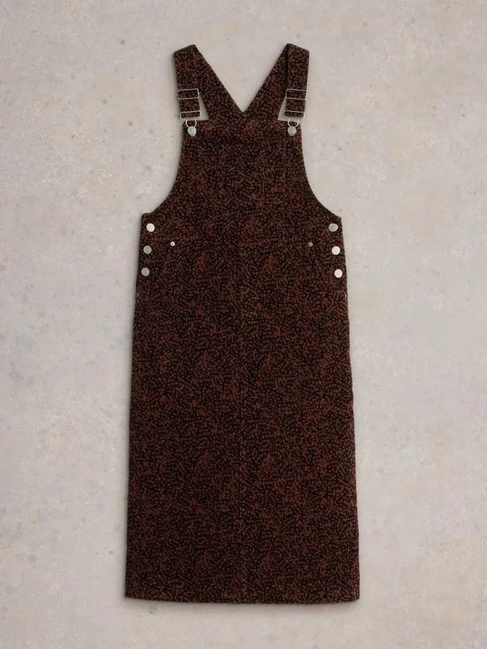 Women Emmie Organic Cord Pinafore Black Print White Stuff Dresses Women Emmie Organic Cord Pinafore Black Print White Stuff Dresses